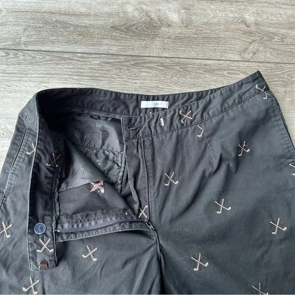 Liz Golf Cathren Golf Club Embroidered Capri Pants - Picture 4 of 13